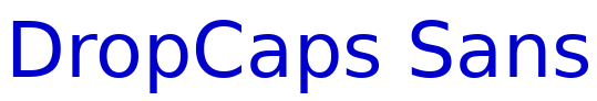 DropCaps Sans लिपि